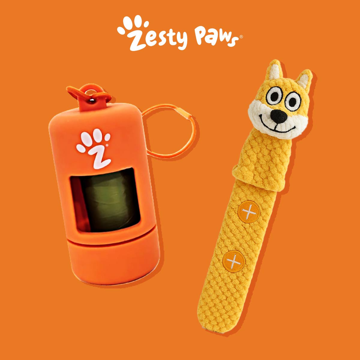 Zesty Paws Merchandise - Poop Bag + Feeder Toy