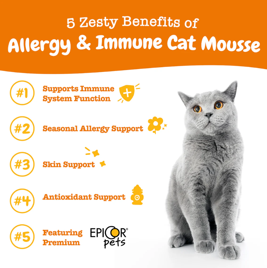 Season Of Care Bundle for Cats (Cat Mousse Allergy & Immune  + Omega Boost)